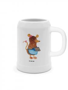 Кружка для пива, печенье в виде мышки, не говоря ни слова, в белом цвете Mr. & Mrs. Panda