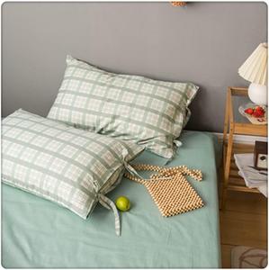 ZUIAI Комплект постельного белья хлопковый клетчатый кремовый