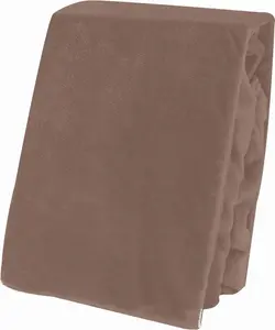 Зимняя простыня на резинке, плюшевая, пушистая, с кашемировым оттенком, размер: 2 шт. 90х200 см - 100х200 см, цвет: серо-коричневый One-Home