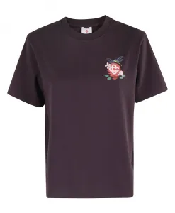 Футболка с цветочным принтом «Стрекоза» Casablanca, красный