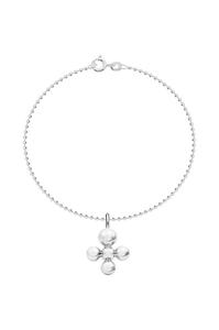 Посеребренный браслет удачи Lilou, серебряный