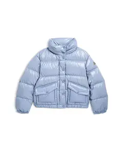 Пуховая куртка для девочек (маленькая) Moncler, синий