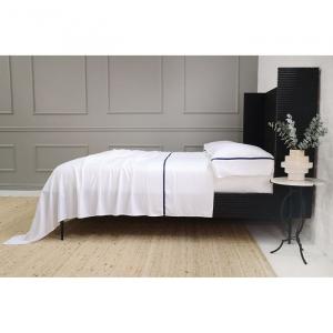 Комплект сатинового постельного белья Pom Pom at Home Langston, King, синий