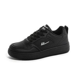 Кроссовки для скейтборда унисекс с низким верхом черного цвета Warrior
