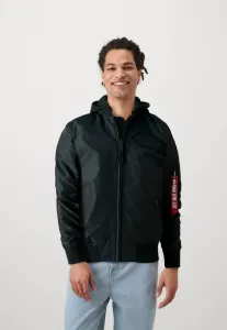 Куртка с капюшоном для межсезонья Alpha Industries, Black