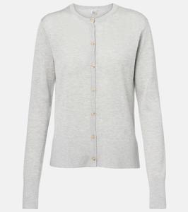 Кардиган с логотипом Toteme, Grey Melange