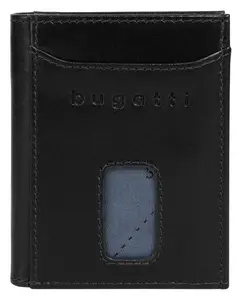 Кошелек bugatti "SECURE SLIM", натуральная кожа, черный