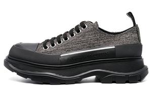 Женские кроссовки Tread Slick Lifestyle с низким верхом, чернильно-черного цвета Alexander Mcqueen