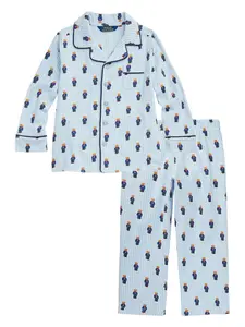 Пижама с принтом POLO RALPH LAUREN KIDS, синий