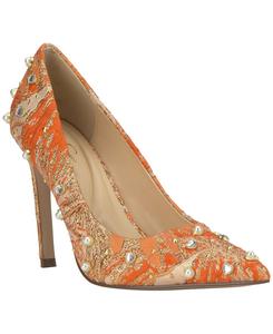 Женские туфли-лодочки Welica с декором и острым носком Jessica Simpson, Tangerine Aurora Brocade Stud