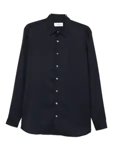 Шерстяная рубашка с длинными рукавами Lardini, синий