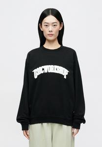 Толстовка 032c ONE DOLLAR BILL CREW NECK, Washed Black/Black Denim