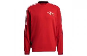 Толстовка Manchester United мужская натуральный красный Adidas, красный