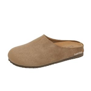 SUPEREDGE Тихие устойчивые к истиранию закрытые тапочки женские хаки, цвет Khaki