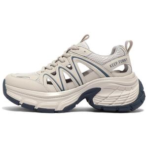 Устойчивые к истиранию дышащие низкие массивные кроссовки для женщин Senda, Gray