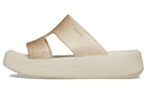 Шлепанцы женские золотые Crocs