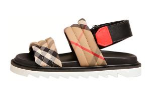 Burberry Износостойкие детские сандалии Black Kids'