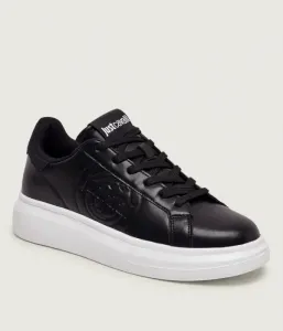 Кожаные кроссовки FONDO URSA DIS. 8 Just Cavalli, черный