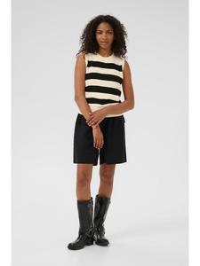 Kaffe Вязаный свитер KAliza прямого кроя в бело-черную полоску