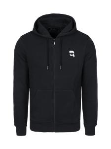 Толстовка с капюшоном на молнии Karl Lagerfeld, темно-синий