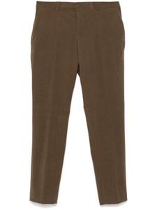 Вельветовые брюки узкого кроя BOSS, коричневый