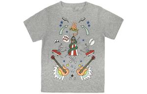 Футболка серая детская Stella McCartney, серый