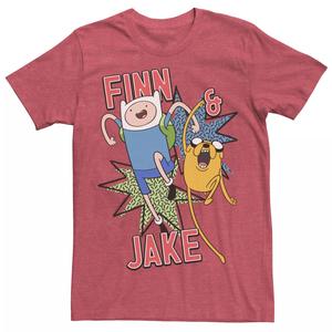 Мужская футболка Cartoon Network Adventure Time Finn & Jake Kapows Licensed Character