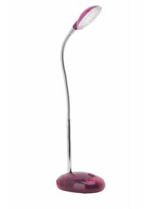 Светодиодная настольная лампа Timmi в прозрачном/розовом цвете Brilliant