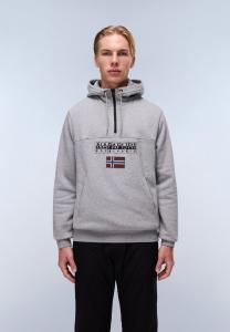 Худи Napapijri BURGEE, Medium Grey Melange/Mottled Grey