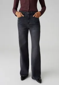 Джинсы-Палаццо средней посадки, удлиненные, свободного кроя. Opus, Mid Iconic Grey