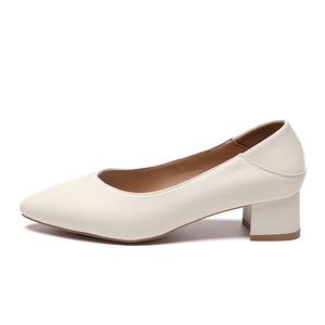 Туфли на высоком каблуке 4,5 см, женские ZHR, Beige