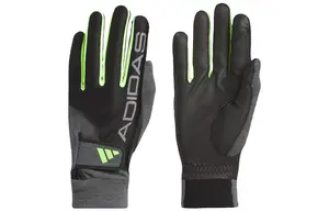 Adidas Переработанный полиэстер полиуретан эластан искусственная кожа хлопок другая перчатка мужская тёмный вересковый серый, Dark Heather Gray