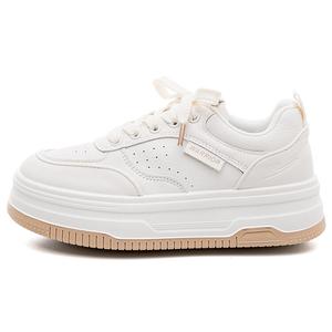 Кеды, скейтборд обувь женская низкая бежевый хаки Warrior