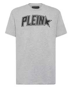Футболка с короткими рукавами и круглым вырезом Philipp Plein, серый