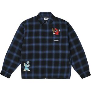 Праздничная рубашка на молнии, осень-зима 2025, унисекс Palace, marine синий