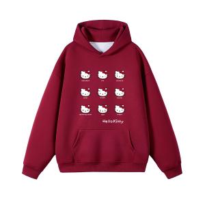 Hello Kitty Hello Kitty SS25 свитшот Unisex Sanrio, Burgundy (420G)