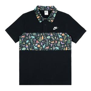 Nike Унисекс поло черное