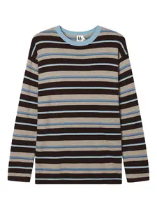 Свитер в полоску B+Ab, коричневый