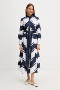 Хлопковое платье Joseph Ribkoff, темно-синий