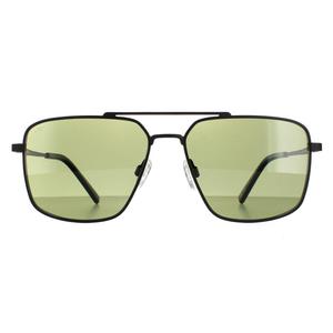 Aviator Matte Black Saturn поляризованный 555 нм Aitkin Serengeti, черный