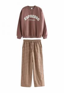 Пижамный комплект Next SET, Brown Espresso/Brown