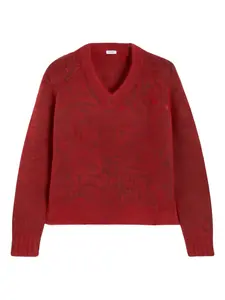Свитер с V-образным вырезом ASPESI, красный