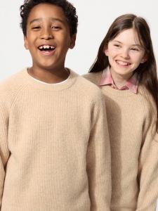 Джемпер из пряжи Soufflé Uniqlo, 32 beige