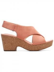 Сандалии на плоской подошве Clarks, розовый