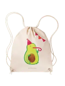 Спортивная сумка Mr & Mrs Panda Sportbeutel Avocado Geburtstag ohne Spruch, кремовый