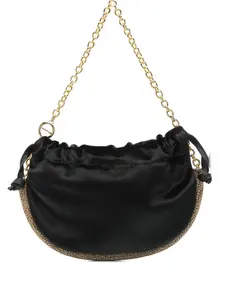 Мини-сумка на плечо Coquille Borbonese, черный