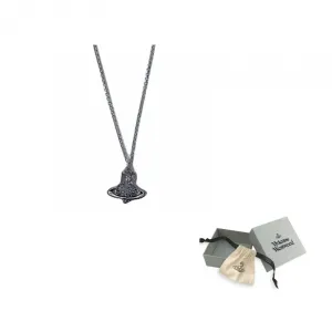 Кулон на цепочке с орнаментом Vivienne Westwood, серебряный