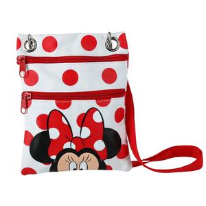 Disney Minnie Mouse Сумка через плечо с горошком для паспорта Jerry Leigh, белый
