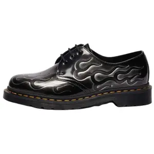 Dr.Martens 1461 Низкие повседневные туфли унисекс, черные, серебристые