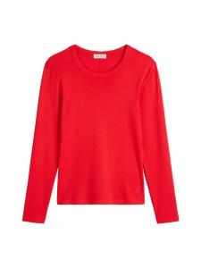 Marc O'Polo Футболка с длинным рукавом, стандартного размера, ярко-красного цвета